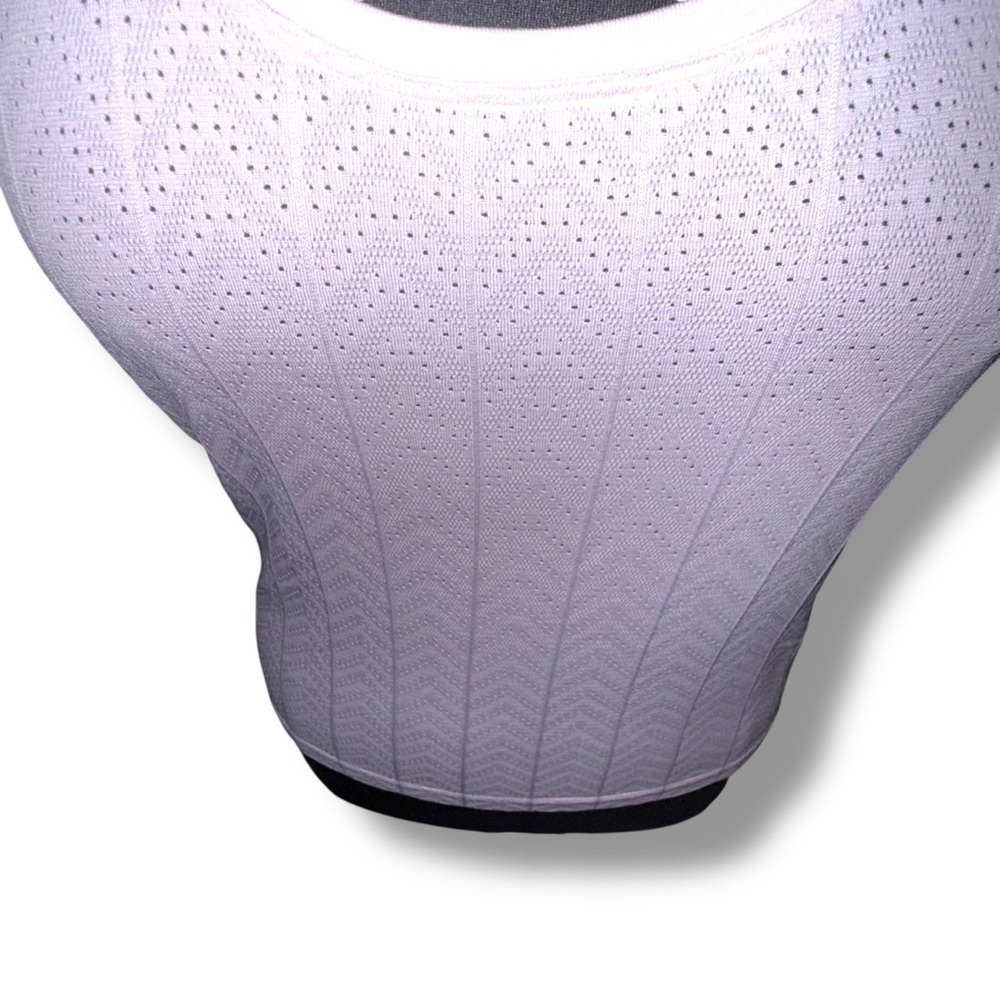 NWT LULULEMON Swiftly Pointelle Racerback Tank *Waist Herringbone Dot Pink 14 - Picture 4 of 11